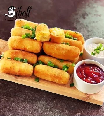 کروکت پنیر موتزارلا و پیازچه